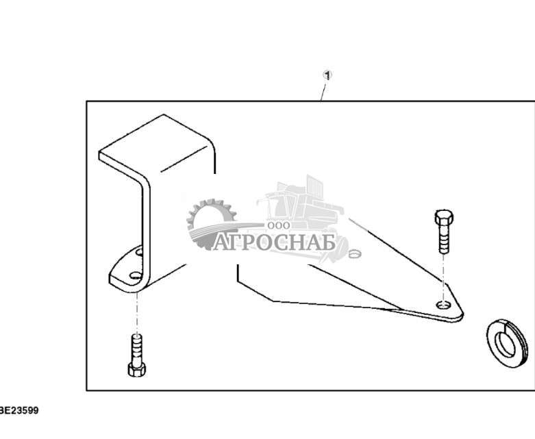 Комплект для самостоятельной установки, монтажные кронштейны, дисплей BaleTrak™ Pro, с кабиной Sound-Gard - ST749686 6.jpg